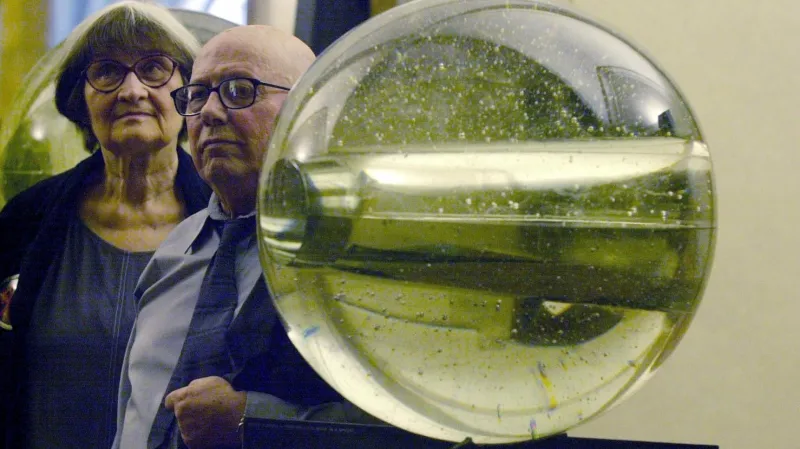 Jaroslava Brychtová se Stanislavem Libenským v roce 2000