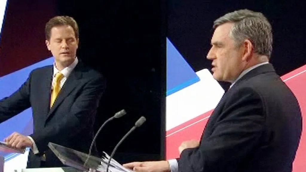 Nick Clegg a Gordon Brown