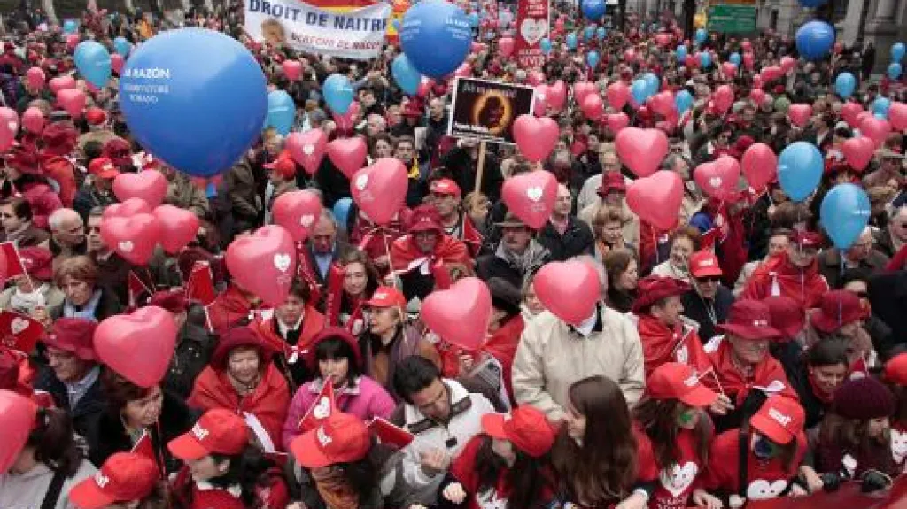 Protesty proti legalizaci interrupcí