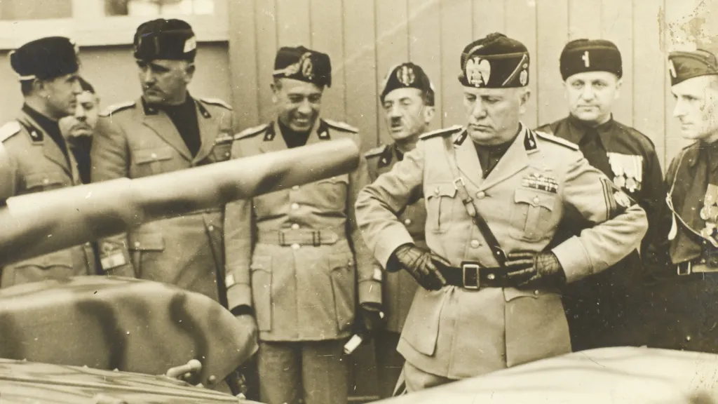 Italský diktátor Benito Mussolini