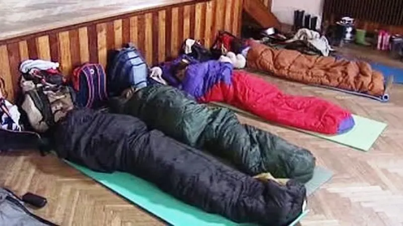 Evakuovaný dětský tábor