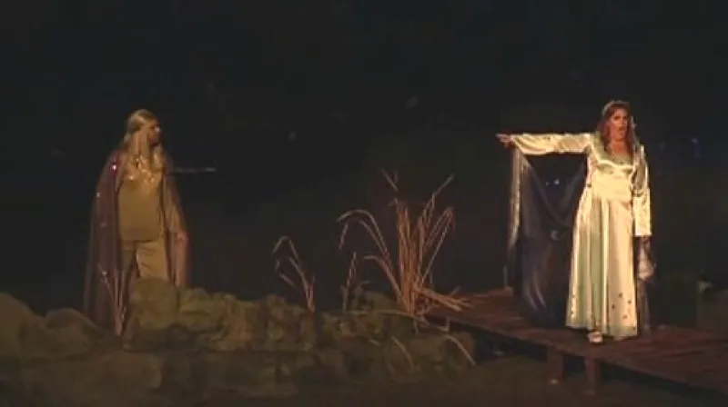 Z inscenace na otáčivém hledišti v Českém Krumlově