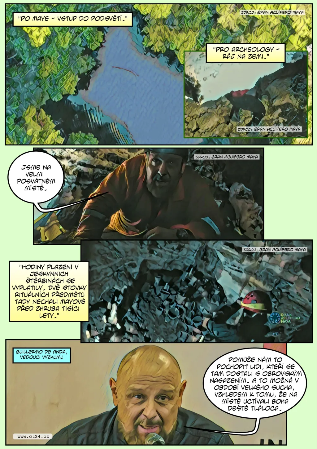 Komiks: Zlomové objevy v mayském městě