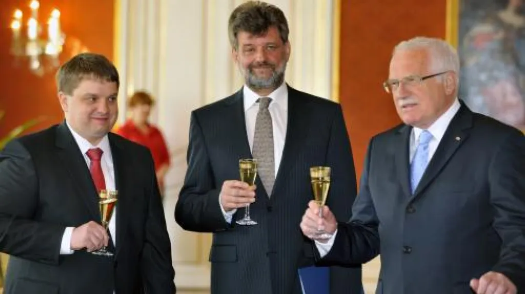 Prezident s novými ministry