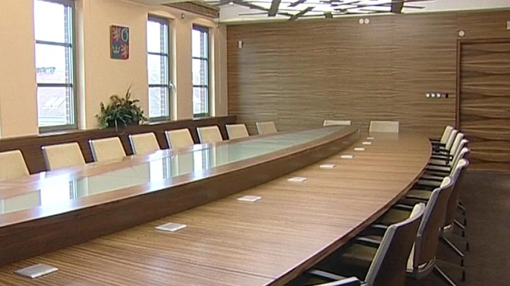 Zasedací místnost na krajském úřadě