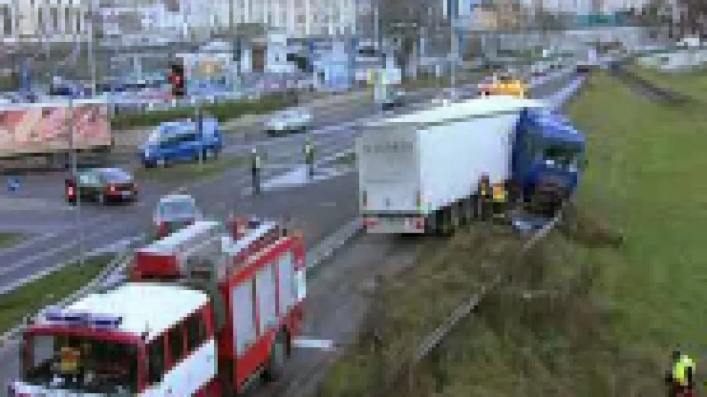 Havarovaný kamion