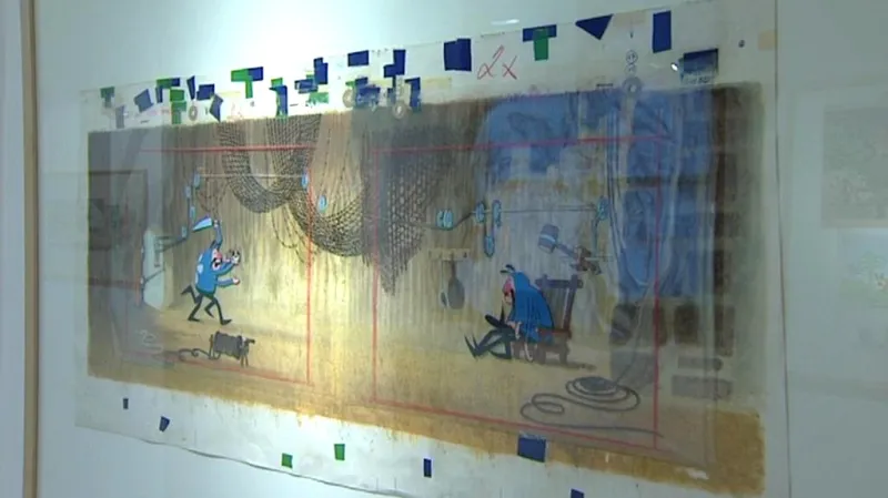 Instalace výstavy děl Zdeňka Milera