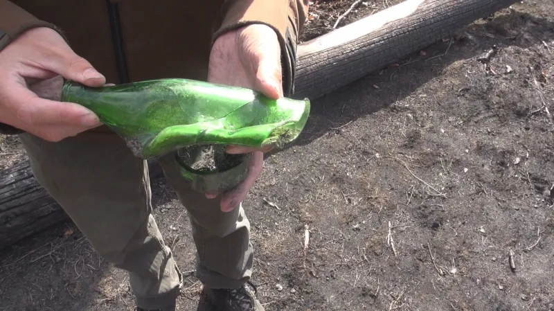 Vliv žáru při požáru v Českém Švýcarsku