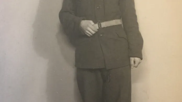 Josef Spáčil v uniformě PTP (1951)
