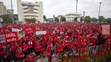 Protesty stoupenců bývalého thajského premiéra