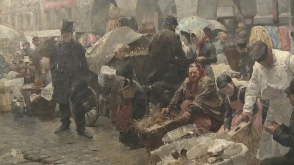 Luděk Marold / Vaječný trh v Praze (detail)