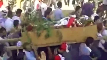 Pohřeb oběti násilností v Sýrii