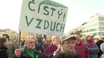 Demonstrace radvanických občanů