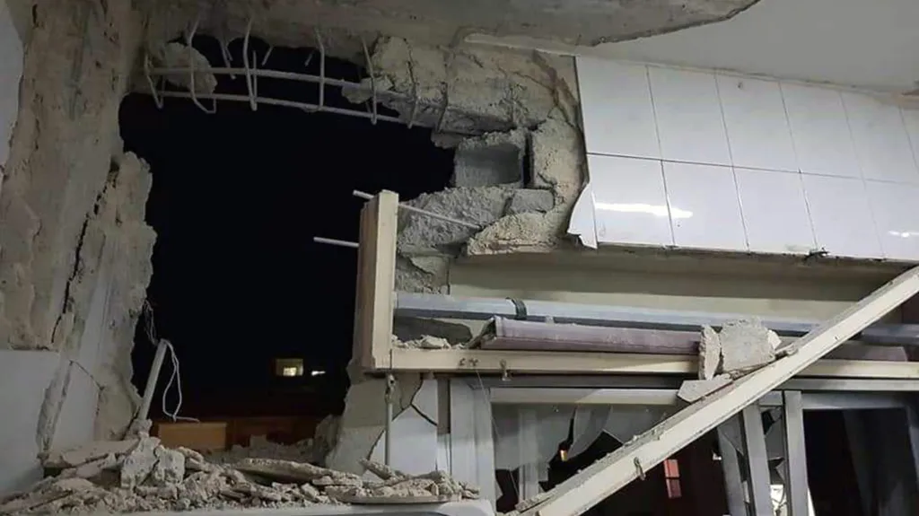 Dům nedaleko Damašku poškozený při izraelském útoku