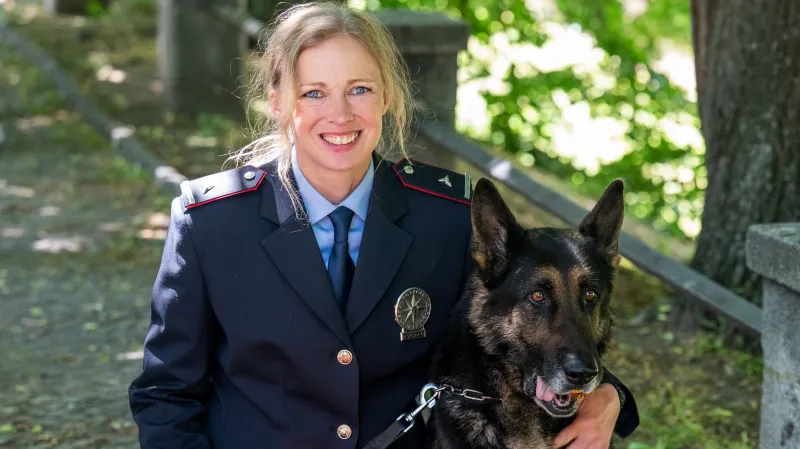 Psovodka Kristýna Schusterová a německý ovčák Leader European