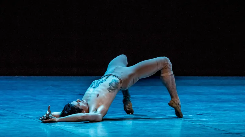 Sergej Polunin při vystoupení v Národním divadle v Praze