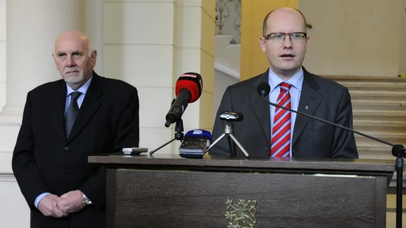 Pavel Rychetský a Bohuslav Sobotka