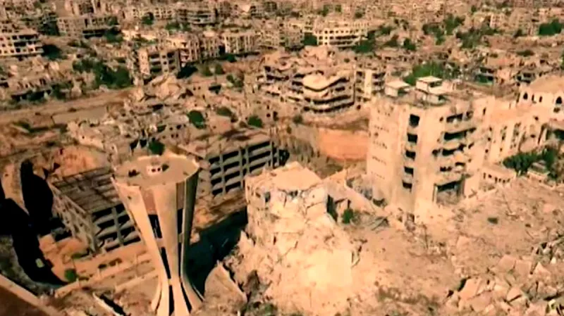 Damašské předměstí Jobar připomíná Stalingrad