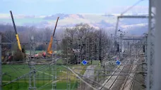Pokračující asanace v Hustopečích nad Bečvou (snímek z 31. března 2025)