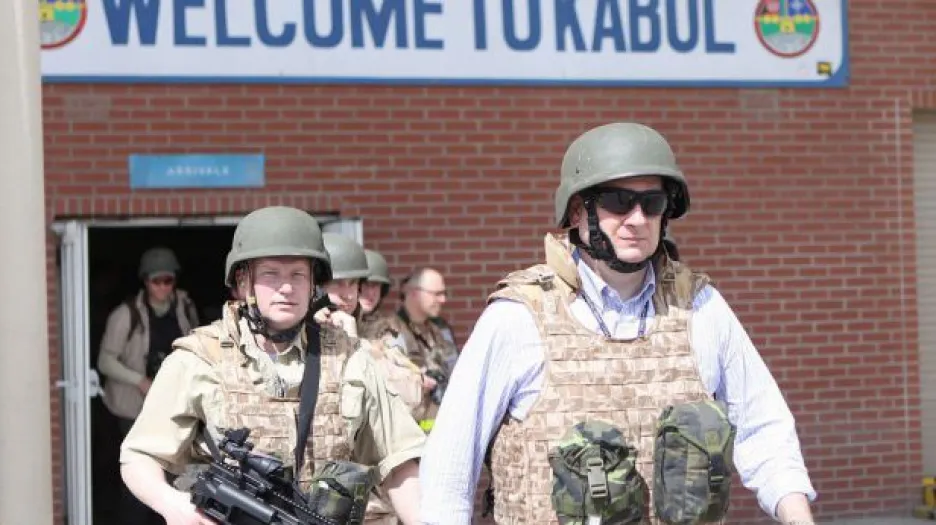 Kamery ČT byly při návštěvě premiéra Nečase v Afghánistánu