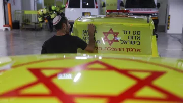 Vozidla izraelské záchranné služby Magen David Adom