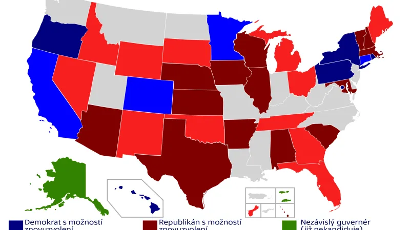 Američané volí guvernéry