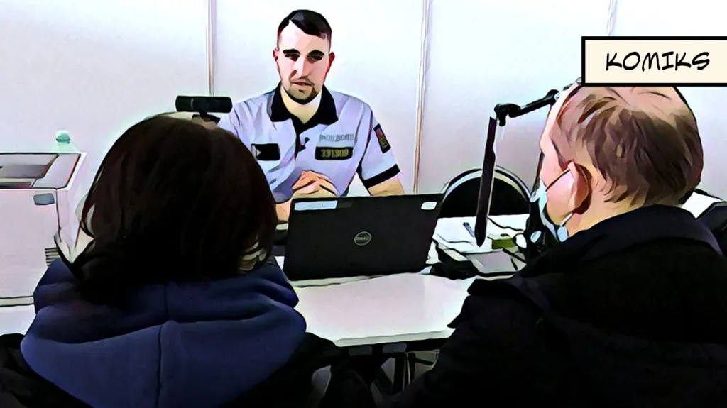 Policie pomáhá uprchlíkům
