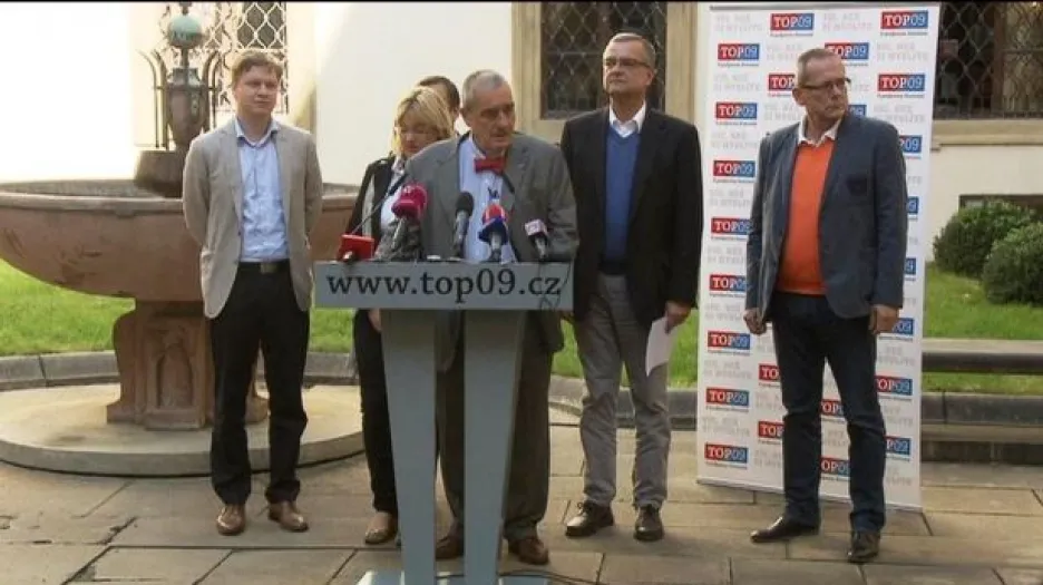TOP 09 vyzvala k podpoře senátorů ODS