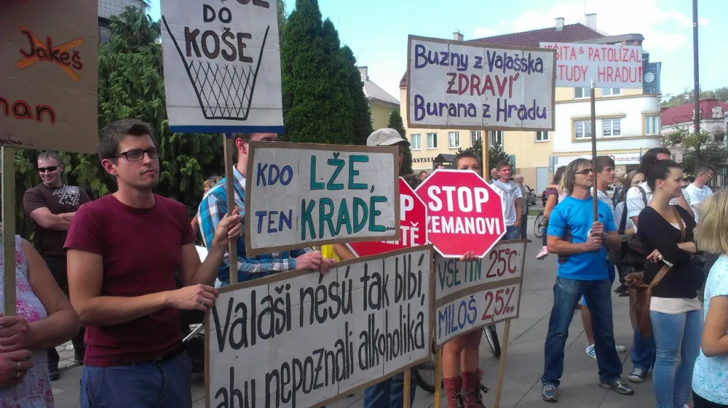 Odpůrci Zemana ve Vsetíně