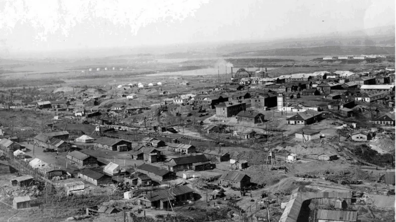 Norilský nápravně pracovní tábor na východní Sibiři, kde spolu se stovkami občanů Československa (převážně uprchlíků z Podkarpatské Rusi) odsouzený František Polák otročil