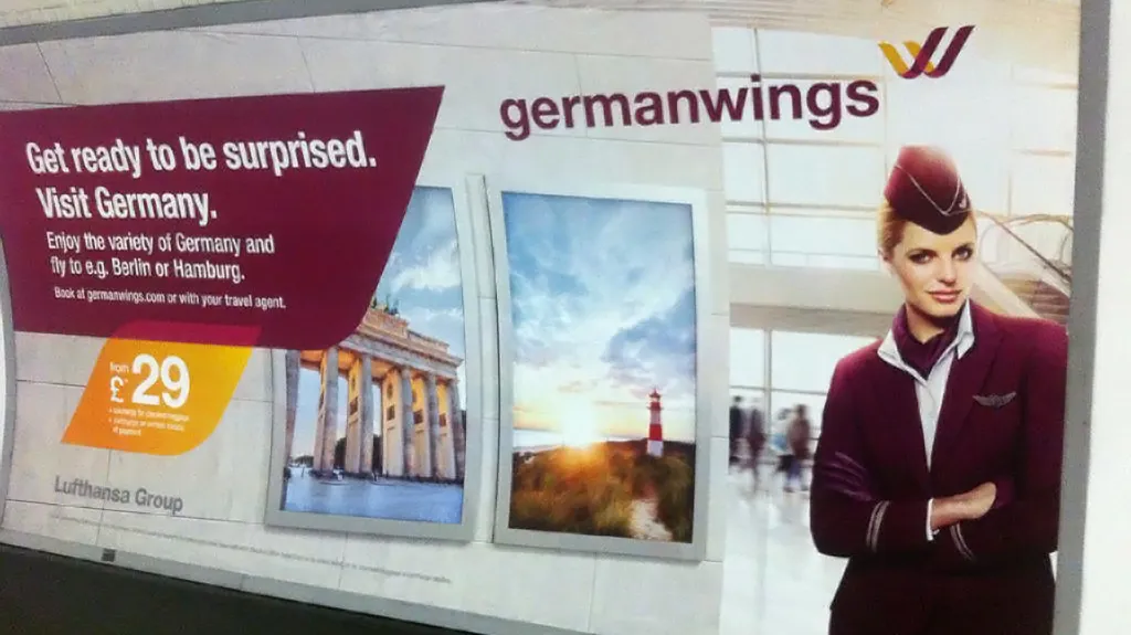 Germanwings stahuje nevhodné billboardy