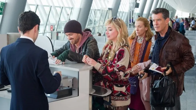 Dlouhá cesta dolů / Aaron Paul, Imogen Pootsová, Toni Colletteová, Pierce Brosnan