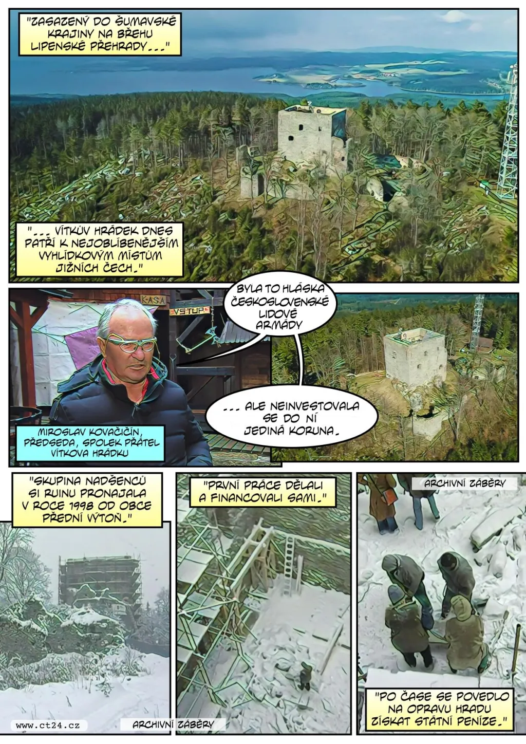 Vítkův hrádek zachránili dobrovolníci