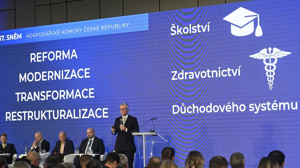 Zdeněk Zajíček na sněmu Hospodářské komory