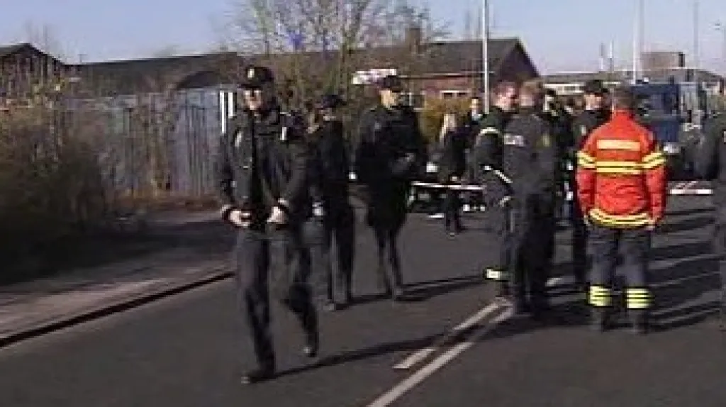 Policejní uzavírka v Kodani