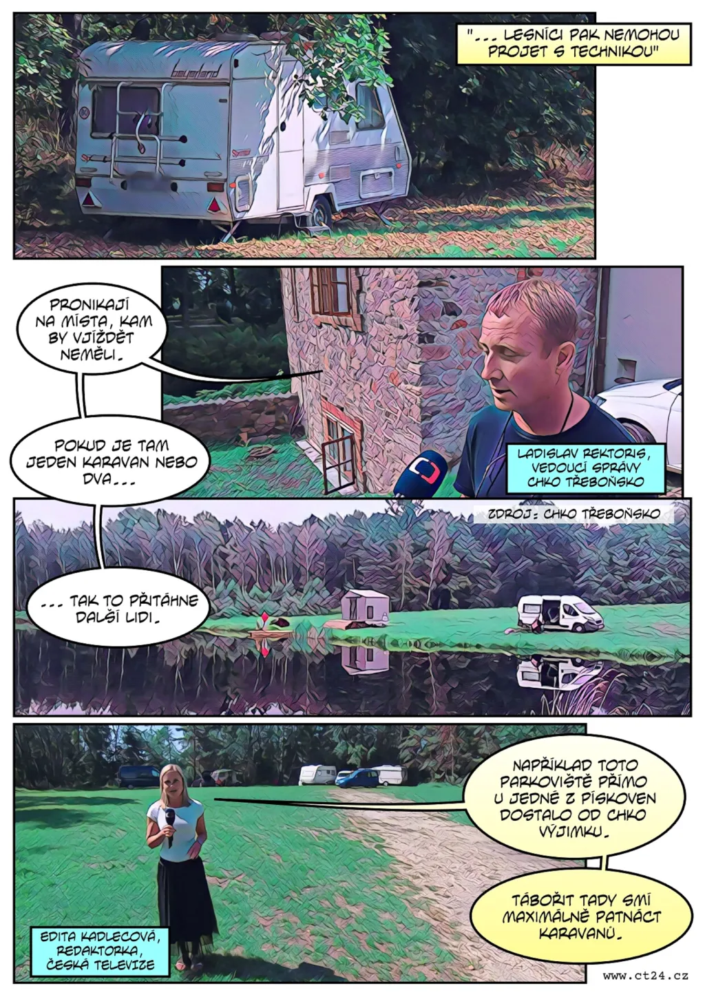 Karavany poškozují chráněná území