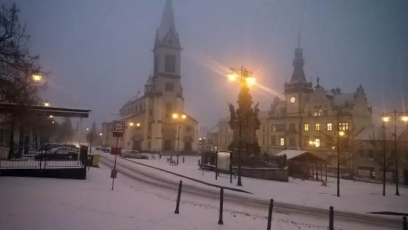 Zasněžené Kladno Zdroj: Facebook Počasí ČT / Miroslav Martinec
