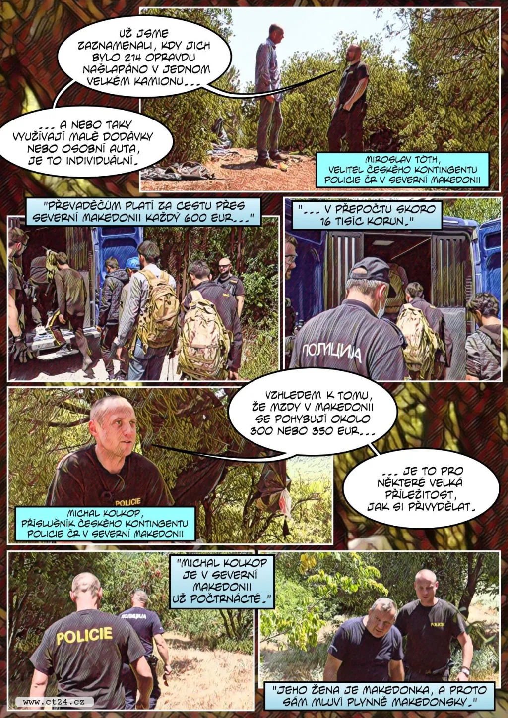 Čeští policisté v Severní Makedonii
