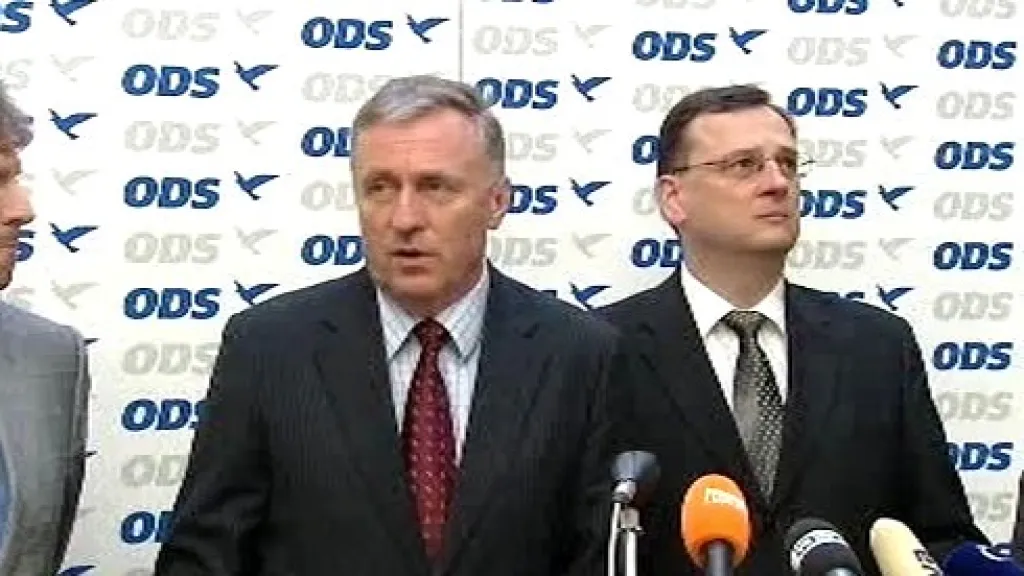 Mirek Topolánek a Petr Nečas