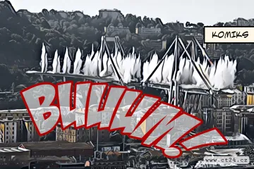 Pyrotechnici zlikvidovali torzo janovského mostu. Při jeho pádu zemřely loni desítky lidí