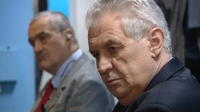 Karel Schwarzenberg a Miloš Zeman