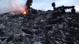 Trosky sestřeleného boeingu