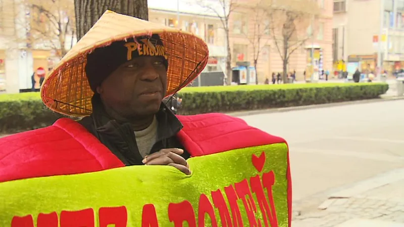 Reklamní kostým v Praze