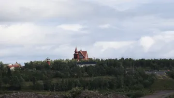 Starý dřevěný kostel na svém původním místě