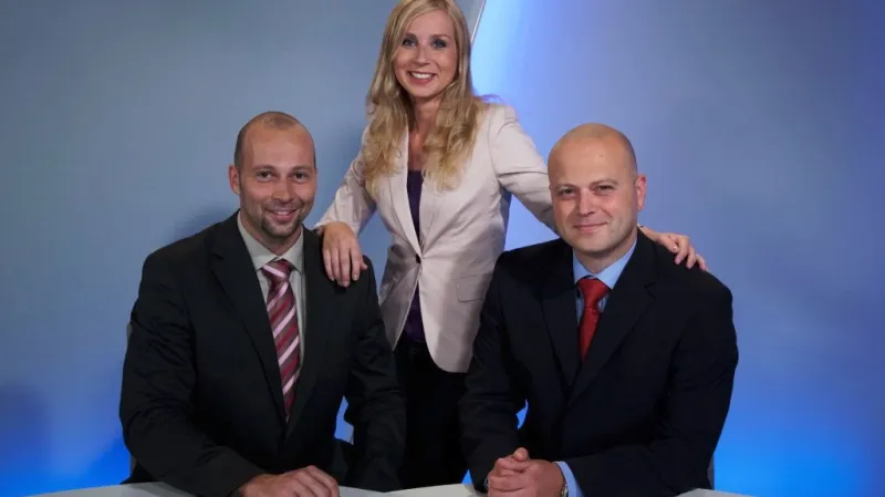 Ivana Šmelová s kolegy z ČT Brno