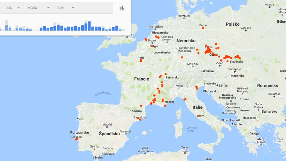 Google - uživatelská data