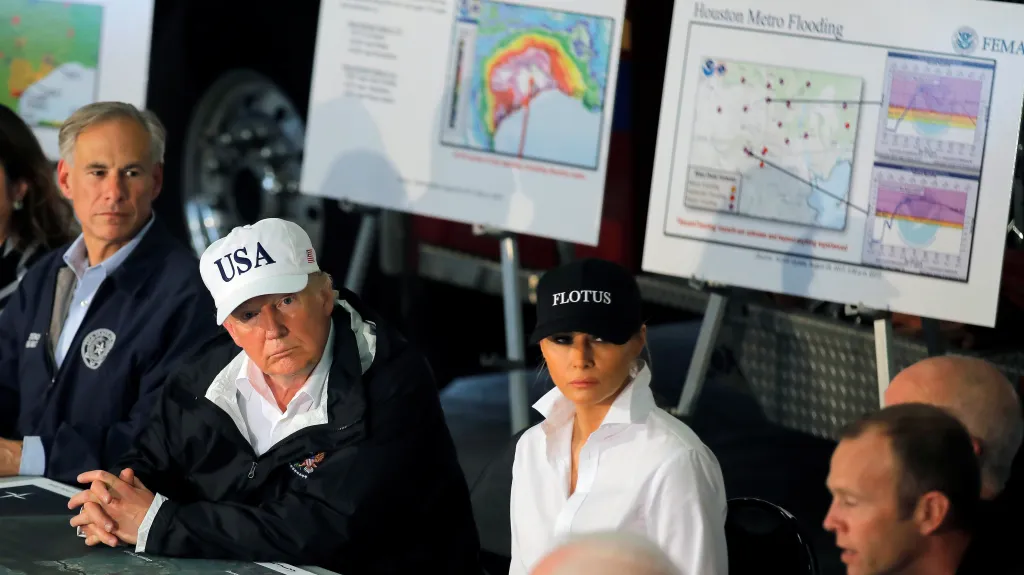 Donald Trump a jeho žena Melania v Corpus Christi