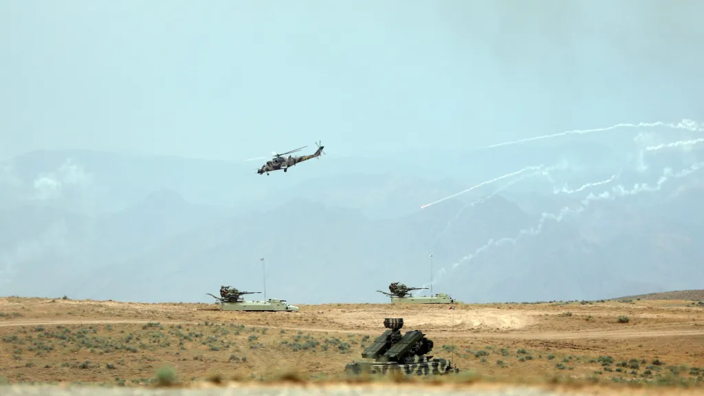 Vojenské cvičení v Nachičevanu v roce 2019