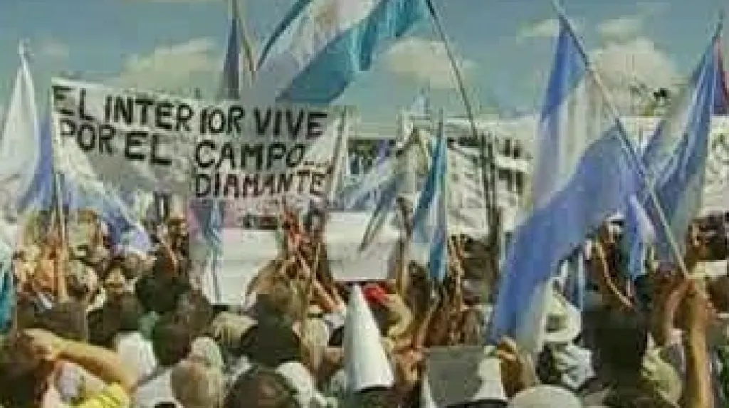 Stávkující argentinští farmáři