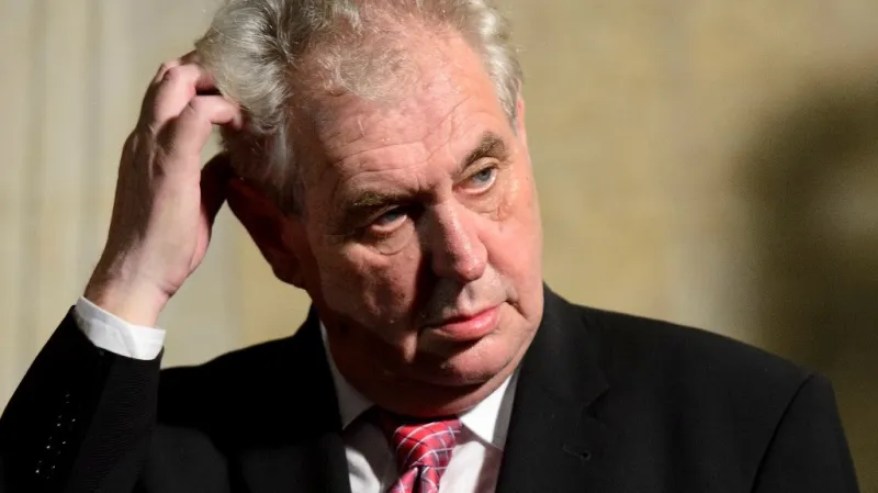 Nemocný Miloš Zeman